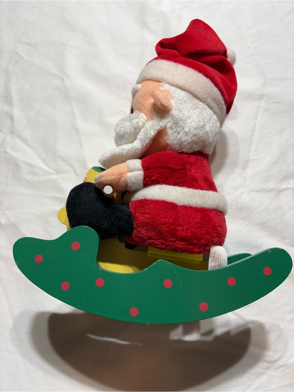 Russ Berrie Rocking Santa Claus Holiday Figure - Green Rocker - Picture 4 of 6